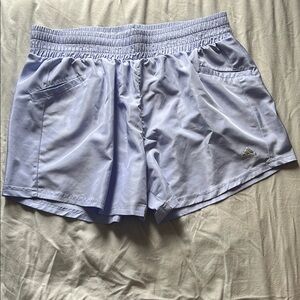 Adidas Purple Athletic Golf Shorts Lightweight Elastic Waist